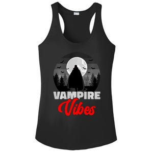 Spooky Happy Halloween Horror Creepy Halloween Costume Vampire Vibes Ladies PosiCharge Competitor Racerback Tank