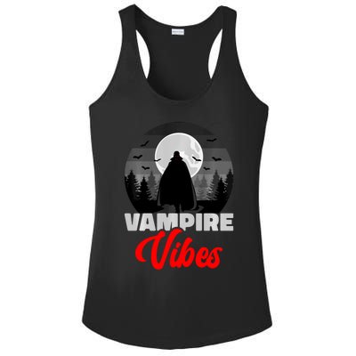 Spooky Happy Halloween Horror Creepy Halloween Costume Vampire Vibes Ladies PosiCharge Competitor Racerback Tank