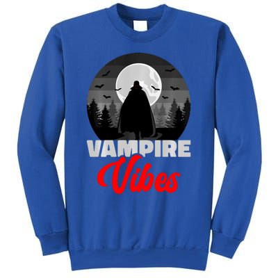 Spooky Happy Halloween Horror Creepy Halloween Costume Vampire Vibes Sweatshirt