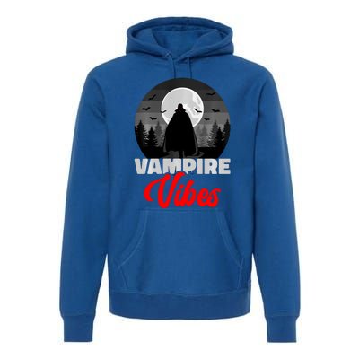 Spooky Happy Halloween Horror Creepy Halloween Costume Vampire Vibes Premium Hoodie