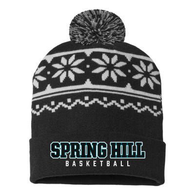 Spring Hill High School Basketball USA-Made Snowflake Beanie