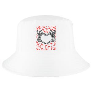 Skeleton Hand Heart Valentines Day Funny Bones Love Cool Comfort Performance Bucket Hat