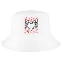 Skeleton Hand Heart Valentines Day Funny Bones Love Cool Comfort Performance Bucket Hat