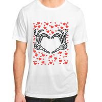 Skeleton Hand Heart Valentines Day Funny Bones Love Adult ChromaSoft Performance T-Shirt