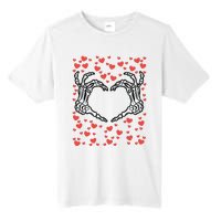 Skeleton Hand Heart Valentines Day Funny Bones Love Tall Fusion ChromaSoft Performance T-Shirt