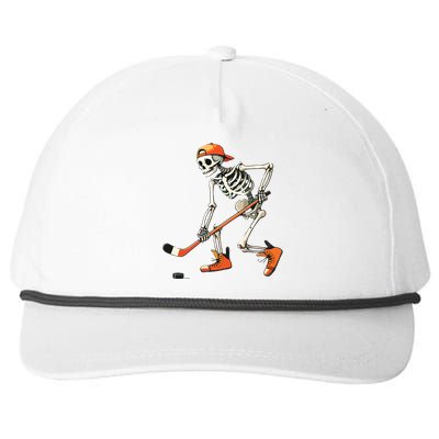 Skeleton Hockey Halloween Costume Sport Snapback Five-Panel Rope Hat