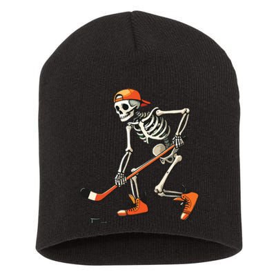 Skeleton Hockey Halloween Costume Sport Short Acrylic Beanie