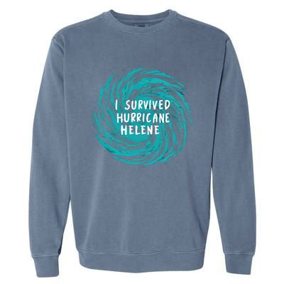 Survived Hurricane Helene 2024 Florida Garment-Dyed Sweatshirt