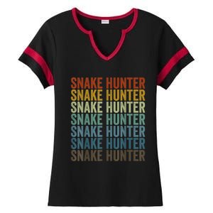 Snake Hunter Hunting Reptile Ladies Halftime Notch Neck Tee