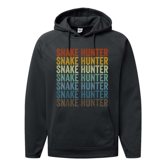 Snake Hunter Hunting Reptile Performance Fleece Hoodie