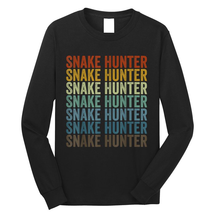 Snake Hunter Hunting Reptile Long Sleeve Shirt