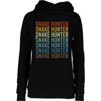 Snake Hunter Hunting Reptile Womens Funnel Neck Pullover Hood