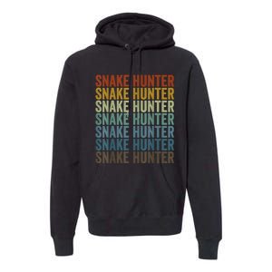 Snake Hunter Hunting Reptile Premium Hoodie