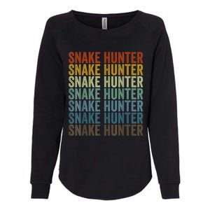 Snake Hunter Hunting Reptile Womens California Wash Sweatshirt