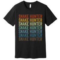 Snake Hunter Hunting Reptile Premium T-Shirt