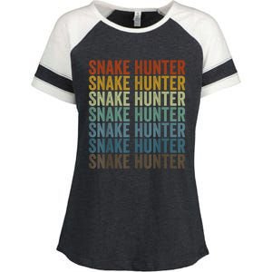 Snake Hunter Hunting Reptile Enza Ladies Jersey Colorblock Tee