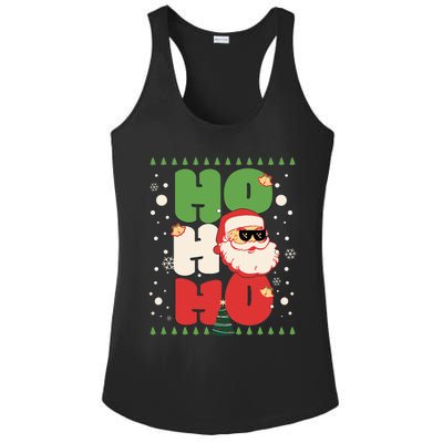 Santa HO HO HO Christmas Funny Santa  Ladies PosiCharge Competitor Racerback Tank