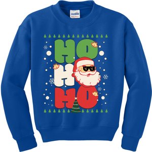 Santa HO HO HO Christmas Funny Santa  Kids Sweatshirt