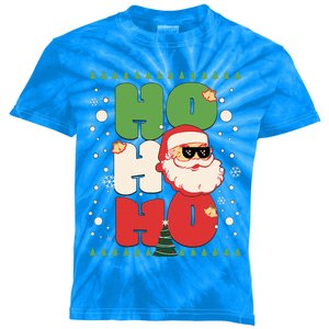 Santa HO HO HO Christmas Funny Santa  Kids Tie-Dye T-Shirt