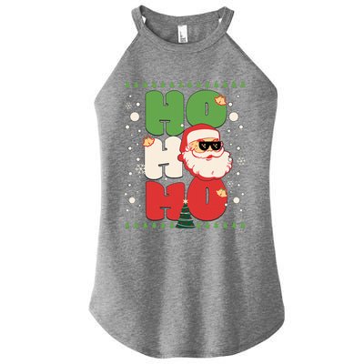 Santa HO HO HO Christmas Funny Santa  Women’s Perfect Tri Rocker Tank