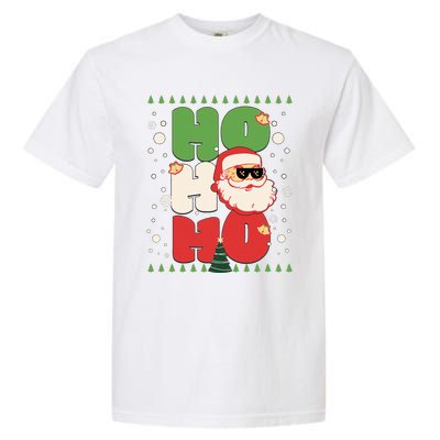 Santa HO HO HO Christmas Funny Santa  Garment-Dyed Heavyweight T-Shirt