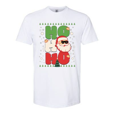 Santa HO HO HO Christmas Funny Santa  Softstyle® CVC T-Shirt