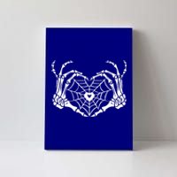 Skeleton Hand Heart Spiderweb Halloween Cobweb Party Costume Gift Canvas