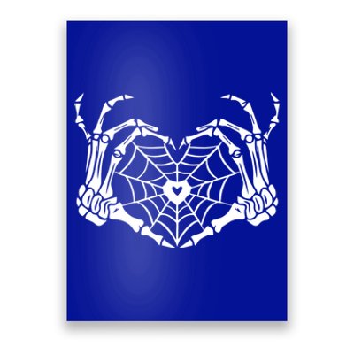 Skeleton Hand Heart Spiderweb Halloween Cobweb Party Costume Gift Poster