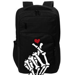 Skeleton Hand Heart Lovers Saranghae Korean Heart Pocket Cool Gift Impact Tech Backpack