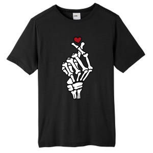 Skeleton Hand Heart Lovers Saranghae Korean Heart Pocket Cool Gift Tall Fusion ChromaSoft Performance T-Shirt