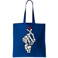 Skeleton Hand Heart Lovers Saranghae Korean Heart Pocket Cool Gift Tote Bag