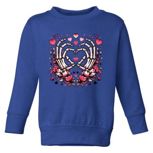 Skeleton Hand Heart: Gothic Love For ValentineS Day Gift Toddler Sweatshirt