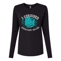 Survived Hurricane Helene 2024 Florida Meme Womens Cotton Relaxed Long Sleeve T-Shirt