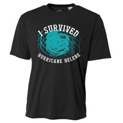 Survived Hurricane Helene 2024 Florida Meme Cooling Performance Crew T-Shirt