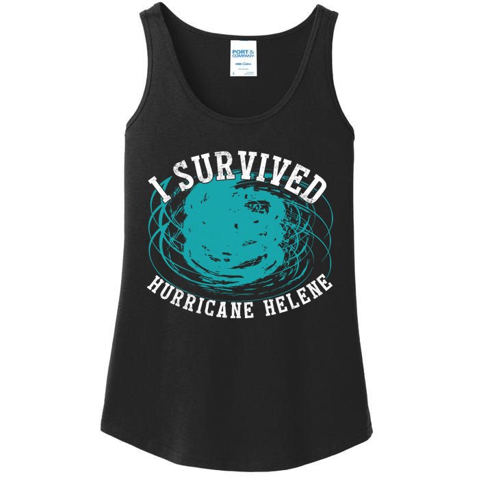 Survived Hurricane Helene 2024 Florida Meme Ladies Essential Tank