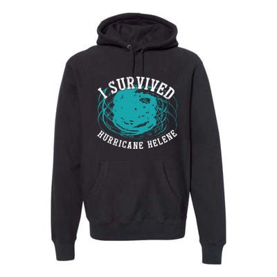 Survived Hurricane Helene 2024 Florida Meme Premium Hoodie