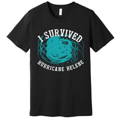 Survived Hurricane Helene 2024 Florida Meme Premium T-Shirt