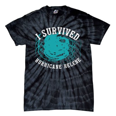 Survived Hurricane Helene 2024 Florida Meme Tie-Dye T-Shirt