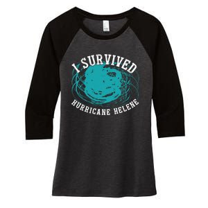 Survived Hurricane Helene 2024 Florida Meme Women's Tri-Blend 3/4-Sleeve Raglan Shirt