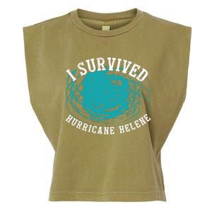 Survived Hurricane Helene 2024 Florida Meme Garment-Dyed Women's Muscle Tee