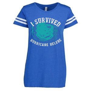 Survived Hurricane Helene 2024 Florida Meme Enza Ladies Jersey Football T-Shirt