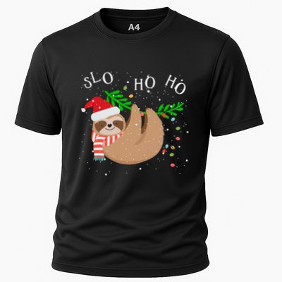 Slo Ho Ho Merry Slothmas Sloth Christmas Performance Shirt