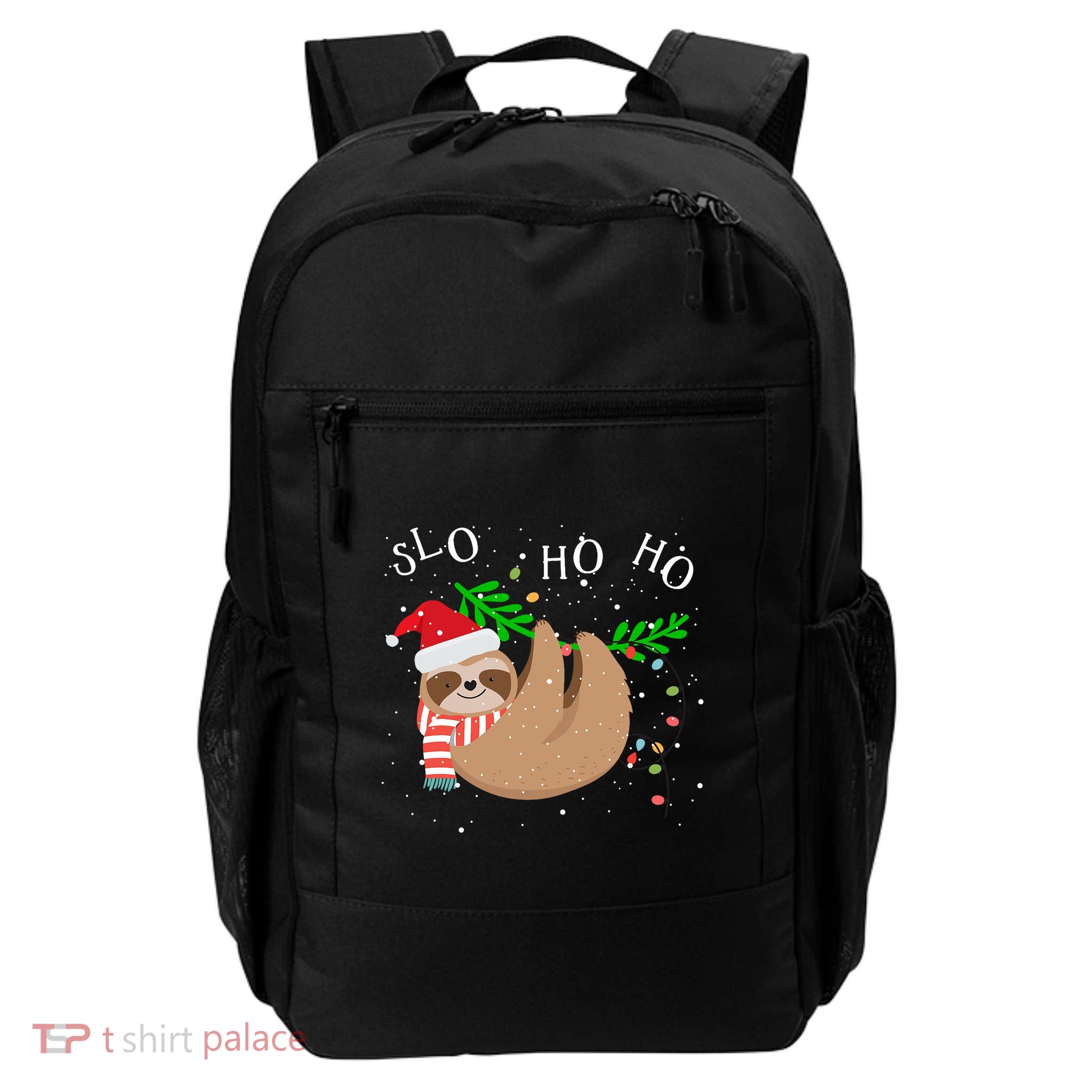 Slo Ho Ho Merry Slothmas Sloth Christmas Backpack