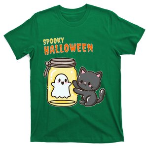 Spooky Happy Halloween Cat T-Shirt