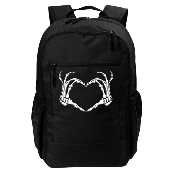 Skeleton Hand Heart Sign Funny Halloween Daily Commute Backpack