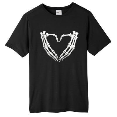 Skeleton Hands Heart Bones Halloween Costume Spooky Great Gift Tall Fusion ChromaSoft Performance T-Shirt