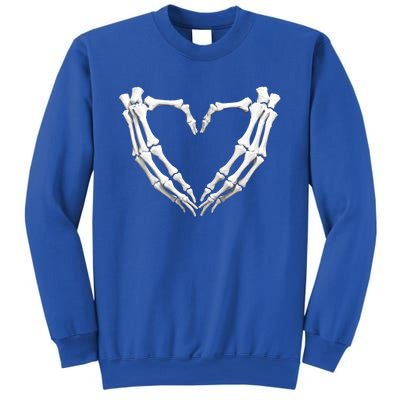 Skeleton Hands Heart Bones Halloween Costume Spooky Great Gift Sweatshirt