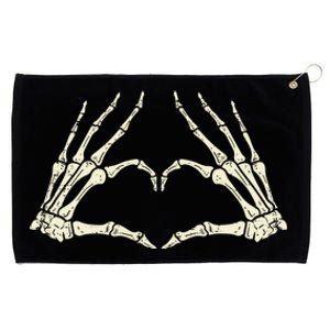 Skeleton Hands Heart Funny Love Halloween Meaningful Gift Grommeted Golf Towel