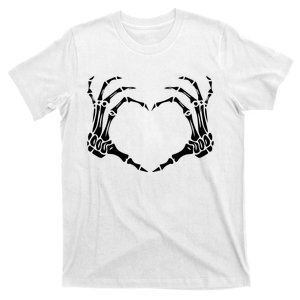 Skeleton Heart Hand Love Halloween Costume Kids Girl T-Shirt