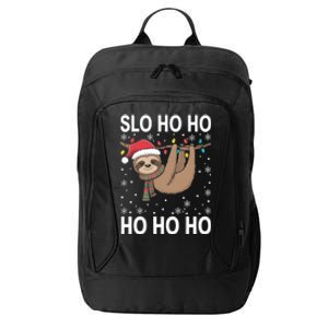 Slo Ho Ho Merry Slothmas Sloth Christmas Great Gift City Backpack